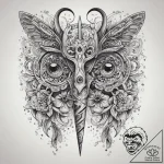 Tattoo sketch scissors, tattoo line art, dotw… – tattoo sketch (№1757749555_0, 13.09.2025 07:45) — tattoovalue.net