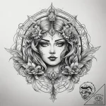 Tattoo sketch fan tattoo, tattoo sketch desig… – tattoo sketch (№1757751149_0, 13.09.2025 08:12) — tattoovalue.net