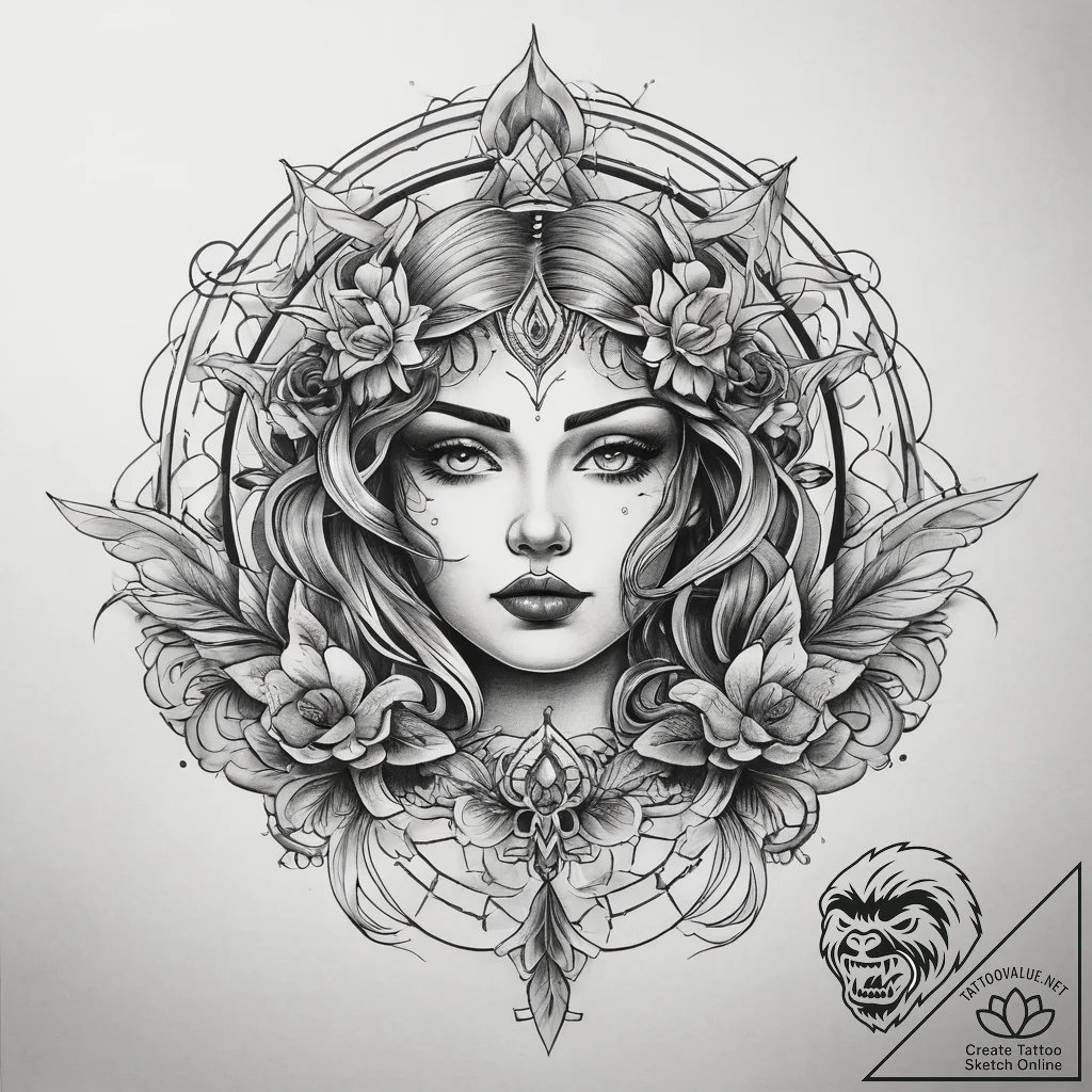 Tattoo sketch fan tattoo, tattoo sketch desig... - tattoo sketch (№1757751149_0, 13.09.2025 08:12) — tattoovalue.net