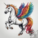 Tattoo sketch pegasus, ink illustration for t… – tattoo sketch (№1757751539_0, 13.09.2025 08:18) — tattoovalue.net