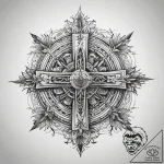 Tattoo sketch spiritual history, ink illustra… – tattoo sketch (№1757751733_0, 13.09.2025 08:22) — tattoovalue.net