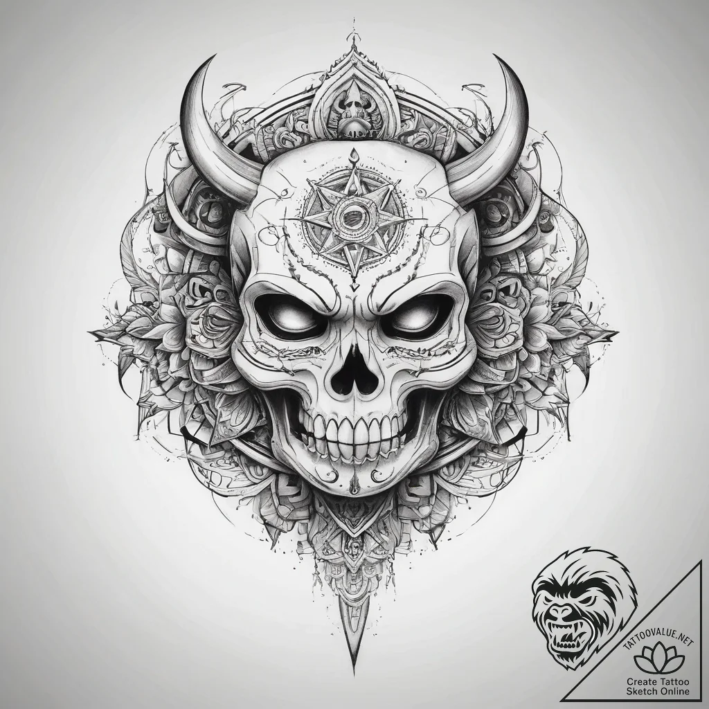 Tattoo sketch a symbolic place - tattoo sketch (№1757754094_0, 13.09.2025 09:01) — tattoovalue.net