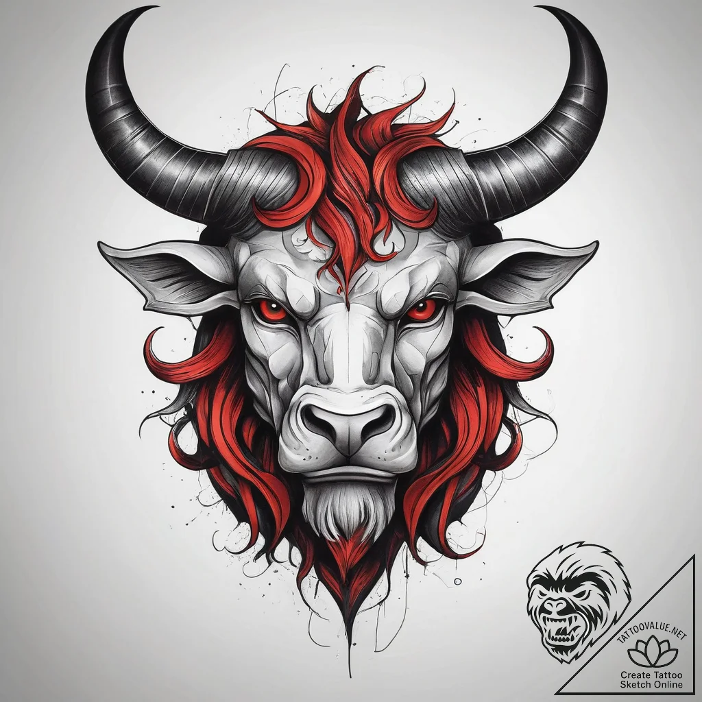 Tattoo sketch минотавр, tattoo drawing outlin... - tattoo sketch (№1757754686_0, 13.09.2025 09:11) — tattoovalue.net