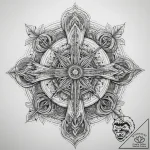 Tattoo sketch cosmic soil, tattoo line art, o… – tattoo sketch (№1757755275_0, 13.09.2025 09:21) — tattoovalue.net