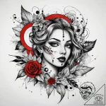 Tattoo sketch pearl, tattoo flash sheet desig… – tattoo sketch (№1757757233_0, 13.09.2025 09:53) — tattoovalue.net