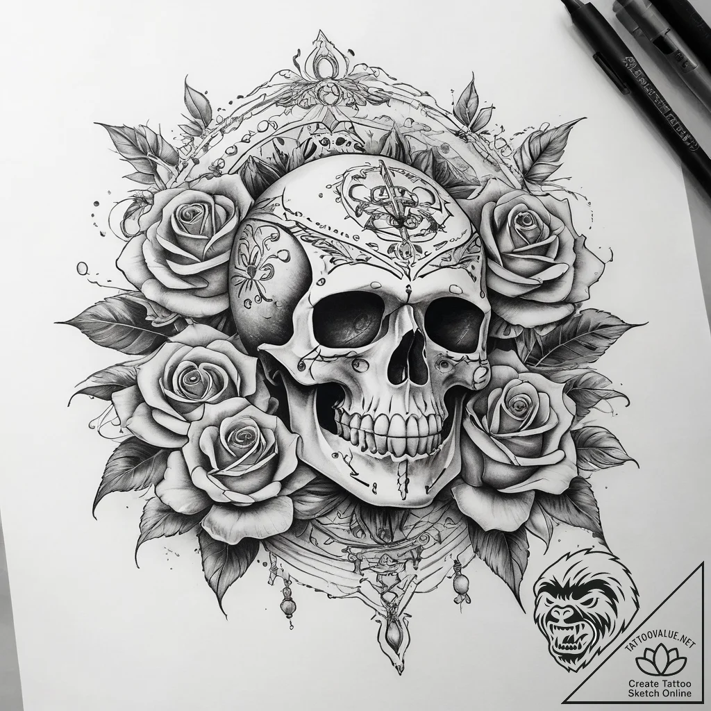 Tattoo sketch water, tattoo sketch design, ch... - tattoo sketch (№1757759412_0, 13.09.2025 10:30) — tattoovalue.net