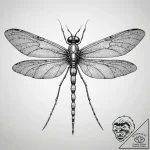 Tattoo sketch crane fly, concept art for tatt… – tattoo sketch (№1757760188_0, 13.09.2025 10:43) — tattoovalue.net