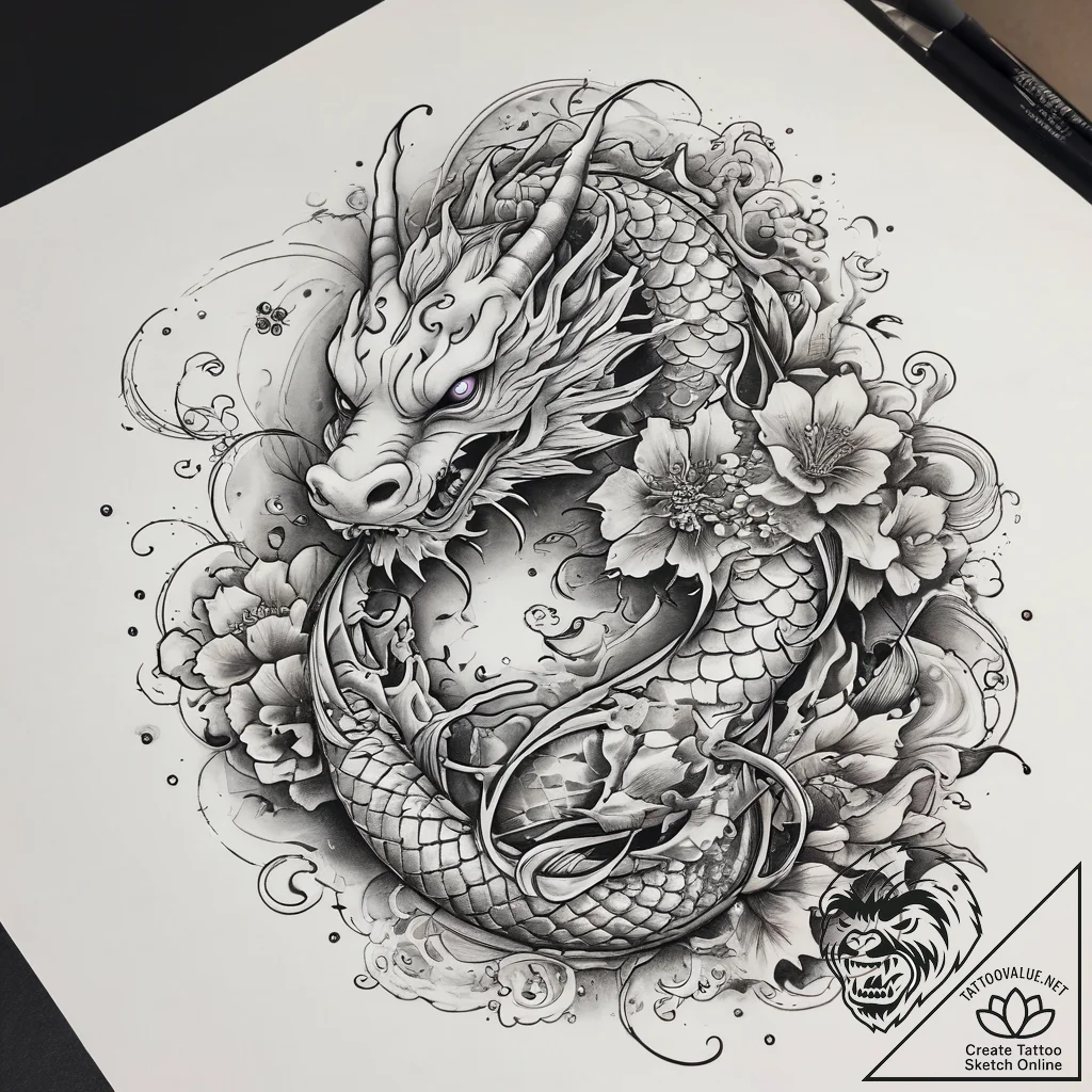 Tattoo sketch cosmic story, tattoo drawing ou... - tattoo sketch (№1757763602_0, 13.09.2025 11:40) — tattoovalue.net