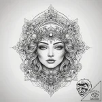 Tattoo sketch cosmic cosmos, tattoo line art,… – tattoo sketch (№1757763990_0, 13.09.2025 11:46) — tattoovalue.net