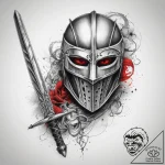 Tattoo sketch fencing sword and mask, tattoo… – tattoo sketch (№1757766198_0, 13.09.2025 12:23) — tattoovalue.net