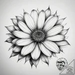 Tattoo sketch osteospermum, tattoo sketch des… – tattoo sketch (№1757767978_0, 13.09.2025 12:52) — tattoovalue.net