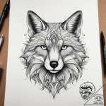 Tattoo sketch fox tattoo, tattoo flash sheet… – tattoo sketch (№1757768179_0, 13.09.2025 12:56) — tattoovalue.net