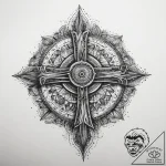 Tattoo sketch holy portrayal, tattoo flash sh… – tattoo sketch (№1757771698_0, 13.09.2025 13:54) — tattoovalue.net