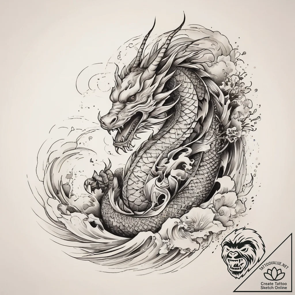 Tattoo sketch a symbolic place, concept art f... - tattoo sketch (№1757772279_0, 13.09.2025 14:04) — tattoovalue.net