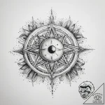 Tattoo sketch cosmic life – tattoo sketch (№1757773651_0, 13.09.2025 14:27) — tattoovalue.net