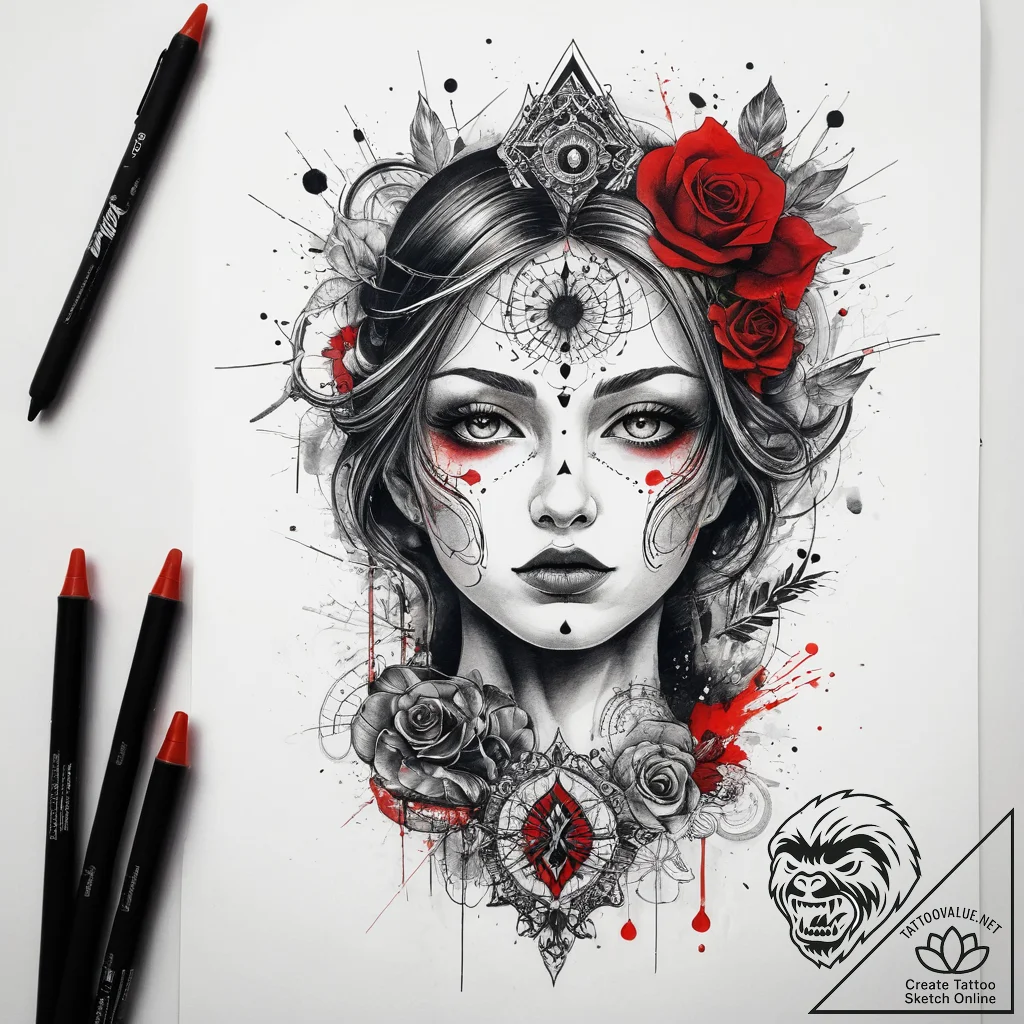 Tattoo sketch spiritual ground, tattoo line a... - tattoo sketch (№1757774040_0, 13.09.2025 14:34) — tattoovalue.net