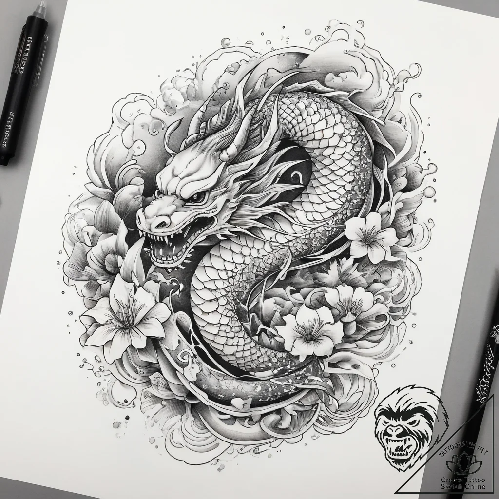 Tattoo sketch shell, tattoo flash sheet desig... - tattoo sketch (№1757774827_0, 13.09.2025 14:47) — tattoovalue.net