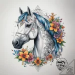 Tattoo sketch jarilo, the god of spring, with… – tattoo sketch (№1757775218_0, 13.09.2025 14:53) — tattoovalue.net