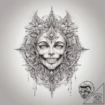 Tattoo sketch divine guide, concept art for t… – tattoo sketch (№1757775616_0, 13.09.2025 15:00) — tattoovalue.net
