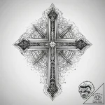 Tattoo sketch geometric word, ink illustratio… – tattoo sketch (№1757776403_0, 13.09.2025 15:13) — tattoovalue.net