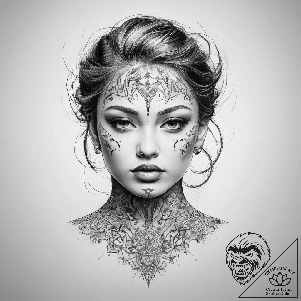 Tattoo sketch emotion - tattoo sketch (№1757777779_0, 13.09.2025 15:36) — tattoovalue.net