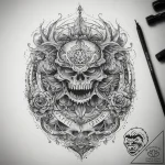 Tattoo sketch ocean, artistic tattoo sketch,… – tattoo sketch (№1757779753_0, 13.09.2025 16:09) — tattoovalue.net
