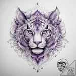 Tattoo sketch purple – tattoo sketch (№1757780554_0, 13.09.2025 16:22) — tattoovalue.net