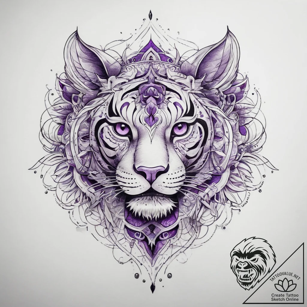 Tattoo sketch purple - tattoo sketch (№1757780554_0, 13.09.2025 16:22) — tattoovalue.net