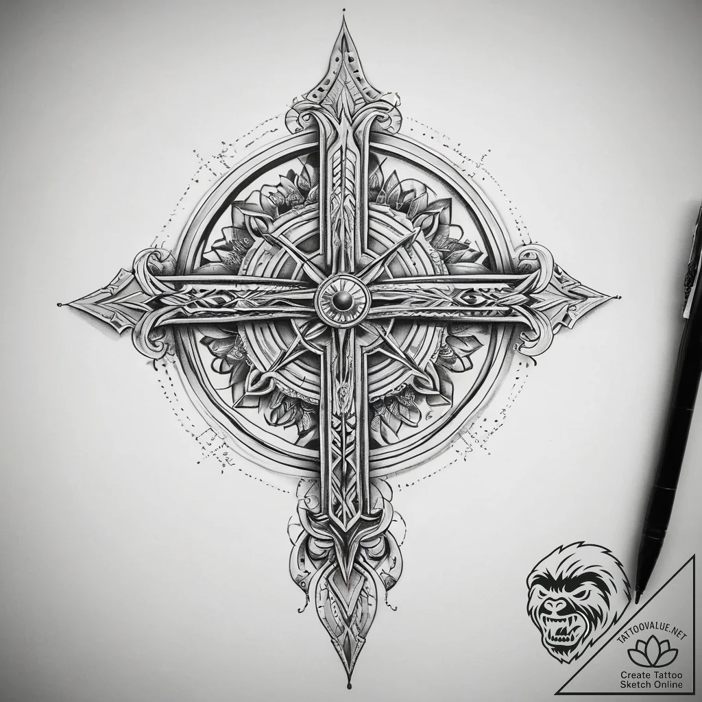 Tattoo sketch scepter, tattoo flash sheet des... - tattoo sketch (№1757781937_0, 13.09.2025 16:45) — tattoovalue.net