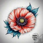 Tattoo sketch poppy, concept art for tattoo,… – tattoo sketch (№1757782725_0, 13.09.2025 16:58) — tattoovalue.net