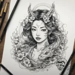 Tattoo sketch portrait of a loved one, tattoo… – tattoo sketch (№1757783116_0, 13.09.2025 17:05) — tattoovalue.net