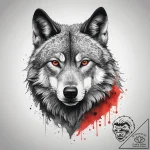 Tattoo sketch blackwork силуэт волка, ink ill… – tattoo sketch (№1757783313_0, 13.09.2025 17:08) — tattoovalue.net