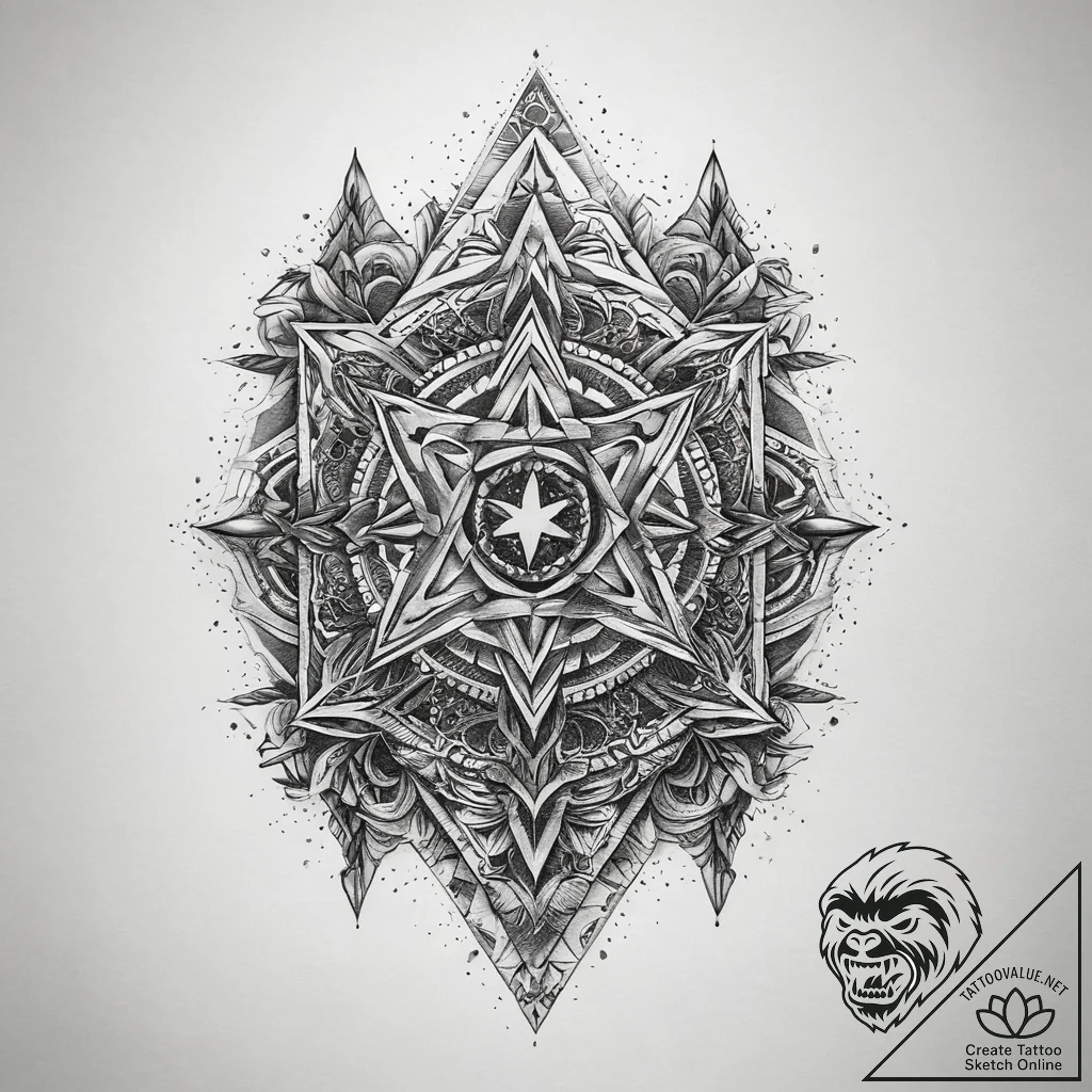 Tattoo sketch sacred wood, concept art for ta... - tattoo sketch (№1757784302_0, 13.09.2025 17:25) — tattoovalue.net