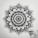 Tattoo sketch узор в виде подсолнуха, tattoo… – tattoo sketch (№1757786861_0, 13.09.2025 18:07) — tattoovalue.net
