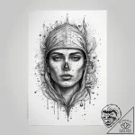 Tattoo sketch raincoat with a quote, tattoo l… – tattoo sketch (№1757788049_0, 13.09.2025 18:27) — tattoovalue.net