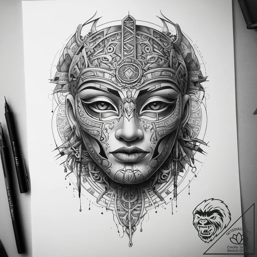 Tattoo sketch hieroglyphic symbol for "lie" w... - tattoo sketch (№1757790013_0, 13.09.2025 19:00) — tattoovalue.net