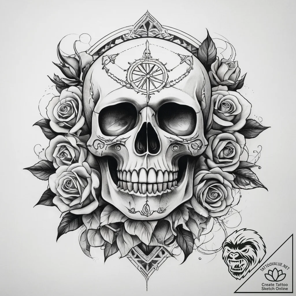 Tattoo sketch oasis, tattoo line art, bold ou... - tattoo sketch (№1757791594_0, 13.09.2025 19:26) — tattoovalue.net