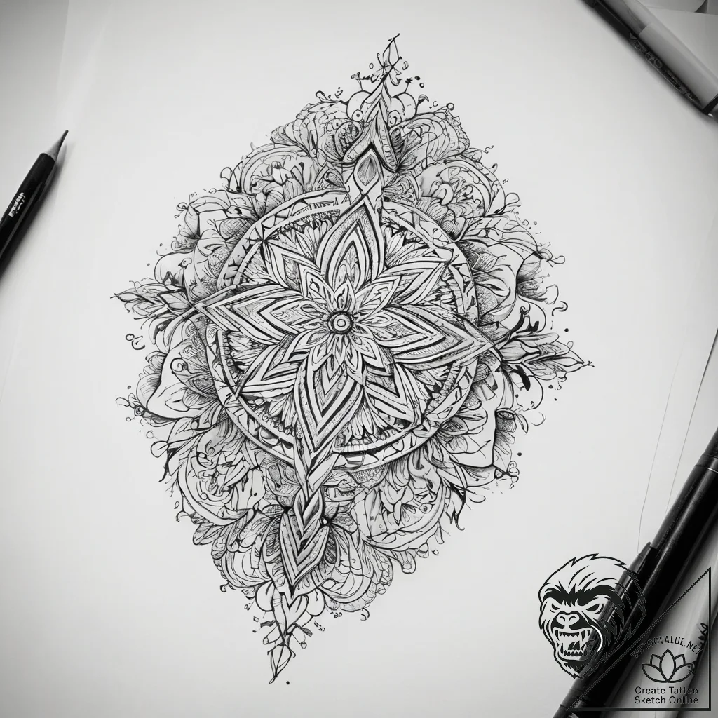 Tattoo sketch fake, tattoo line art, on a cle... - tattoo sketch (№1757791791_0, 13.09.2025 19:29) — tattoovalue.net