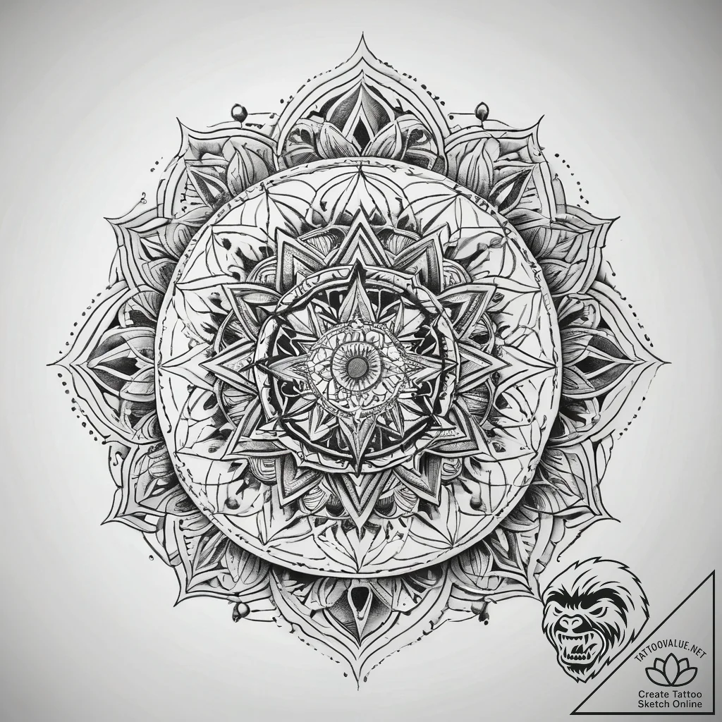 Tattoo sketch beginning, concept art for tatt... - tattoo sketch (№1757792582_0, 13.09.2025 19:43) — tattoovalue.net