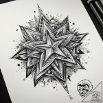 Tattoo sketch stars tattoo, concept art for t… – tattoo sketch (№1757792779_0, 13.09.2025 19:46) — tattoovalue.net