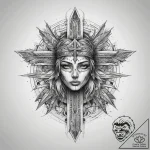 Tattoo sketch knife, tattoo sketch design, ro… – tattoo sketch (№1757793169_0, 13.09.2025 19:52) — tattoovalue.net