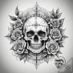 Tattoo sketch nature, tattoo line art, black… – tattoo sketch (№1757793560_0, 13.09.2025 19:59) — tattoovalue.net