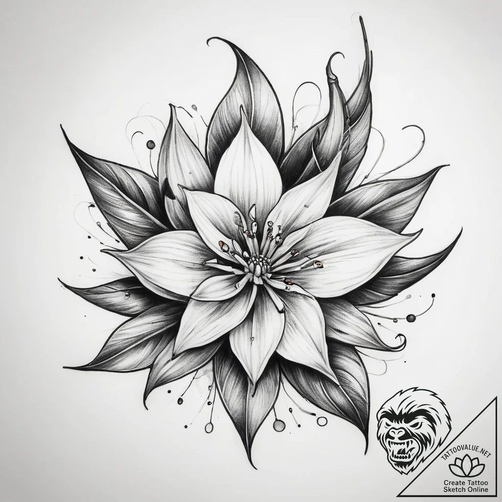 Tattoo sketch vanilla bean - tattoo sketch (№1757793756_0, 13.09.2025 20:02) — tattoovalue.net