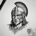 Tattoo sketch spartan, artistic tattoo sketch… – tattoo sketch (№1757794145_0, 13.09.2025 20:09) — tattoovalue.net