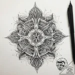 Tattoo sketch kikimora with a thread, tattoo… – tattoo sketch (№1757794732_0, 13.09.2025 20:18) — tattoovalue.net