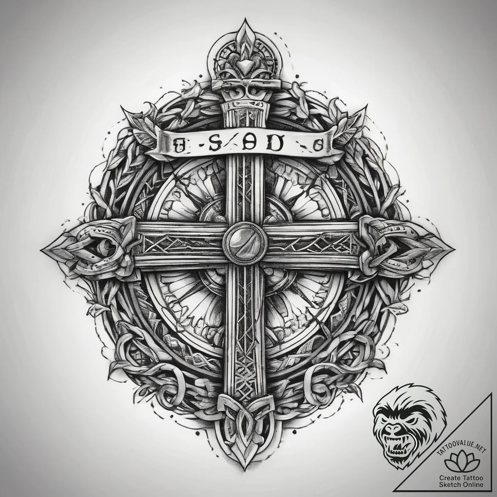 Tattoo sketch chain, tattoo flash sheet desig... - tattoo sketch (№1757794927_0, 13.09.2025 20:22) — tattoovalue.net