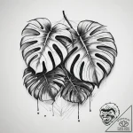 Tattoo sketch monstera, tattoo drawing outlin… – tattoo sketch (№1757797716_0, 13.09.2025 21:08) — tattoovalue.net