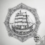 Tattoo sketch historical viking ship, tattoo… – tattoo sketch (№1757799715_0, 13.09.2025 21:41) — tattoovalue.net