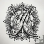 Tattoo sketch hands with a thread, tattoo dra… – tattoo sketch (№1757800301_0, 13.09.2025 21:51) — tattoovalue.net