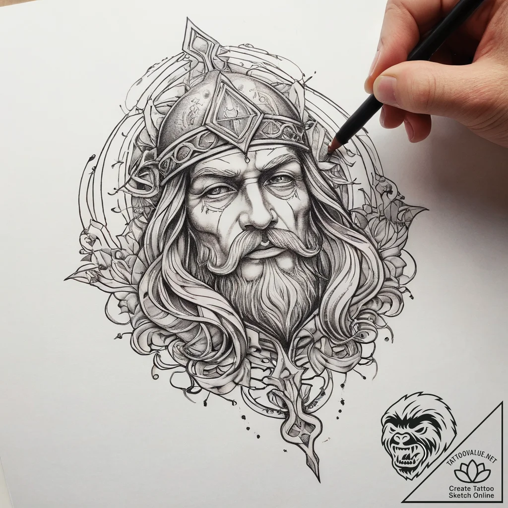 Tattoo sketch hands with a wizard, artistic t... - tattoo sketch (№1757802098_0, 13.09.2025 22:21) — tattoovalue.net